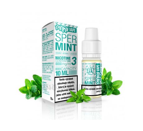 Pinky Vape 10ml / 12mg: Spermint (Mentol)