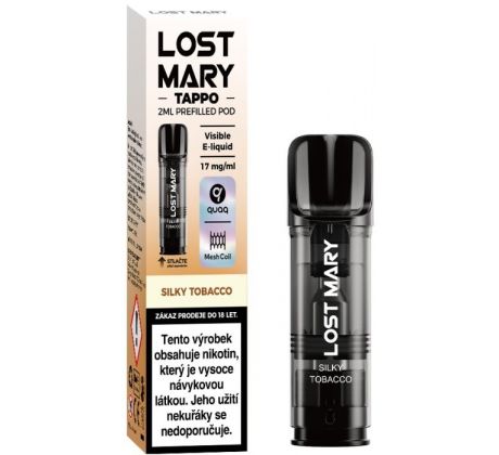 LOST MARY TAPPO Pods cartridge 1Pack Silky Tobacco 17mg