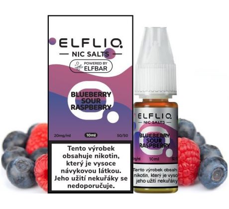 Liquid ELFLIQ Nic SALT Blueberry Sour Raspberry 10ml - 20mg