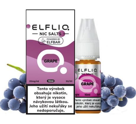 Liquid ELFLIQ Nic SALT Grape 10ml - 20mg 