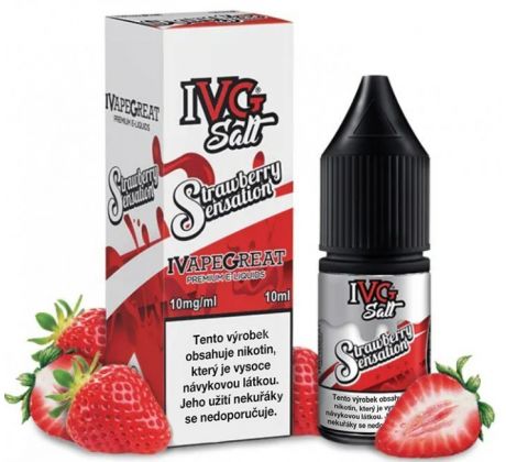 Liquid IVG SALT Strawberry Sensation 10ml - 20mg