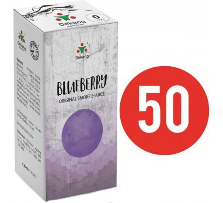 Liquid Dekang Fifty Blueberry 10ml - 16mg (Borůvka)