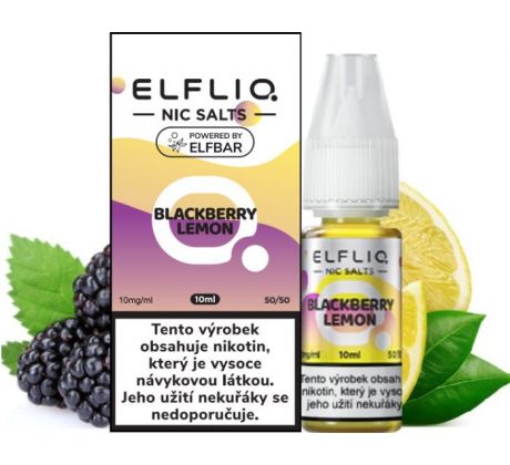 Liquid ELFLIQ Nic SALT Blackberry Lemon 10ml - 10mg