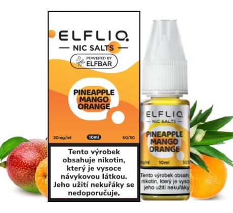 Liquid ELFLIQ Nic SALT Pineapple Mango Orange 10ml - 20mg