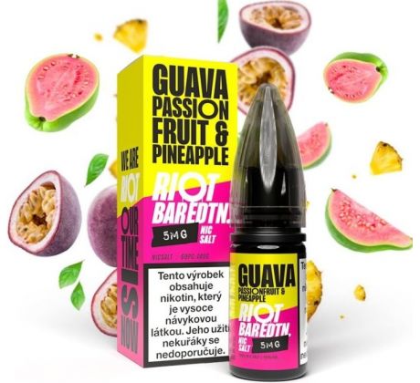 Liquid Riot BAR EDTN Salt Guava Passionfruit Pineapple (Guava, marakuja a ananas) 10ml-20mg