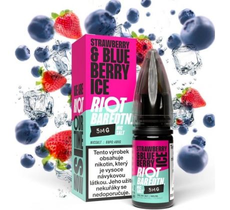 Liquid Riot BAR EDTN Salt Strawberry Blueberry Ice (Ledová borůvka s jahodou) 10ml-10mg