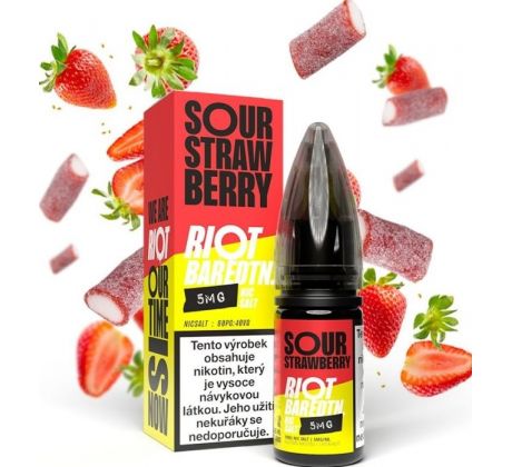 Liquid Riot BAR EDTN Salt Sour Strawberry (Kyselá jahoda) 10ml-10mg