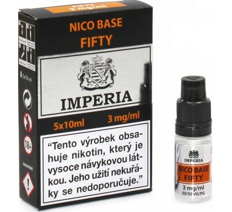 Nikotinová báze IMPERIA Fifty PG50-VG50 5x10ml-3mg