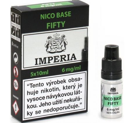 Nikotinová báze IMPERIA Fifty PG50-VG50 5x10ml-6mg