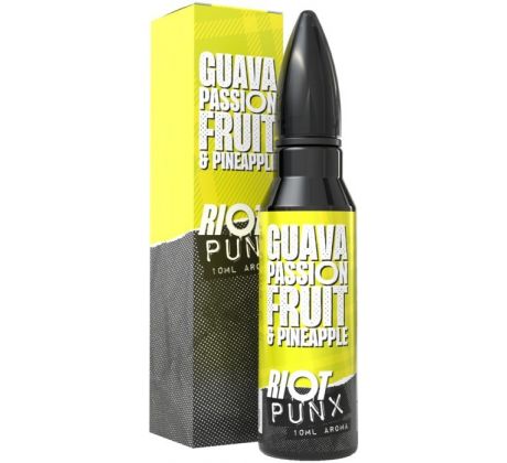 Příchuť Riot Squad PUNX S&V 10ml Guava Passionfruit & Pineapple (Guava, marakuja a ananas)