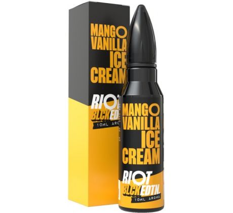 Příchuť Riot Squad BLCK EDTN S&V 10ml Mango Vanilla Ice Cream (Mango s vanilkovou zmrzlinou)