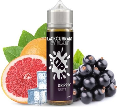 Příchuť Drippin Party S&V 10ml Blackcurrant Icy Blast (Černý rybíz a grapefruit)