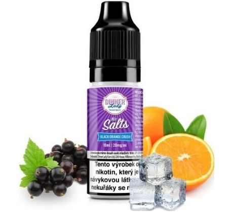 Liquid Dinner Lady Nic SALT Black Orange Crush 10ml - 20mg