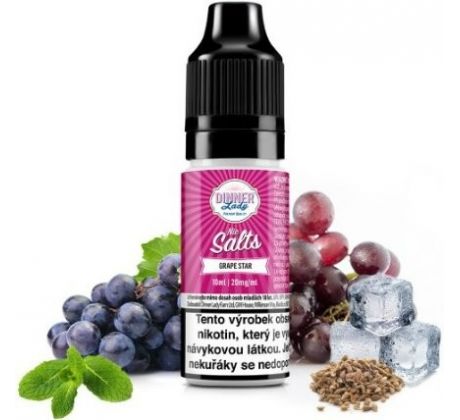 Liquid Dinner Lady Nic SALT Grape Star 10ml - 20mg