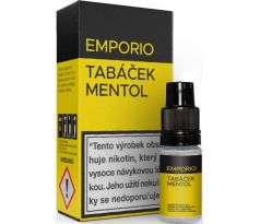 Liquid EMPORIO Tabáček - Mentol 10ml - 18mg