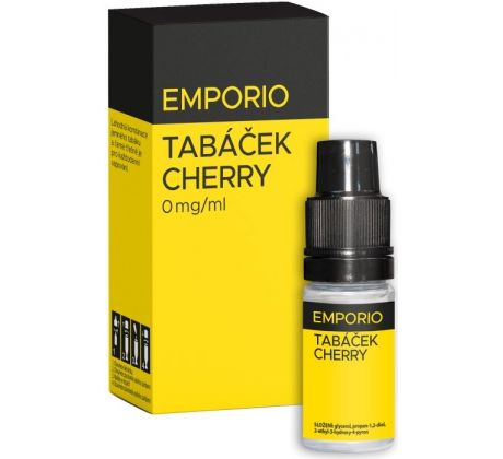 Liquid EMPORIO Tabáček - Cherry 10ml - 0mg