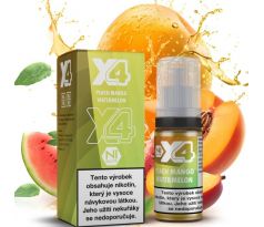 Liquid X4 Bar Juice - Broskev, mango a meloun (Peach Mango Watermelon) 10ml - 20mg