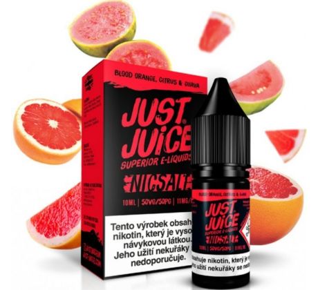 Liquid Just Juice SALT Blood Orange, Citrus & Guava 10ml - 11mg