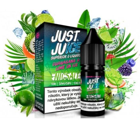 Liquid Just Juice SALT Guanabana & Lime On Ice 10ml - 11mg