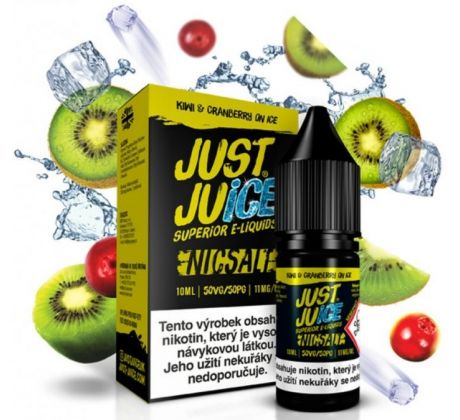 Liquid Just Juice SALT Kiwi & Cranberry On Ice 10ml - 11mg