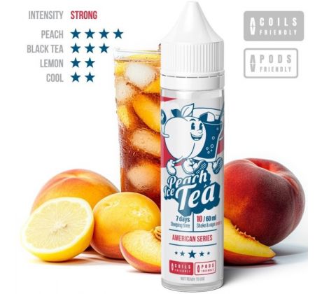 Příchuť Adam´s Vape Shake and Vape 10ml Peach Ice Tea