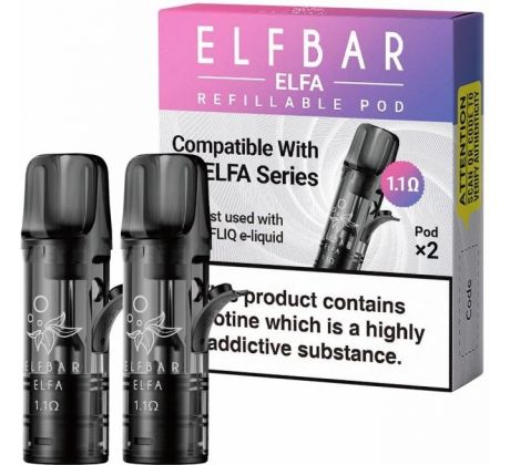 Elf Bar ELFA EMPTY Pods cartridge 1,1ohm 2Pack