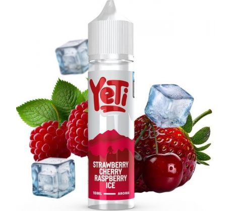 Příchuť Yeti Summit Series S&V 10ml Strawberry Cherry Raspberry Ice (Ledová jahoda, třešeň a malina)