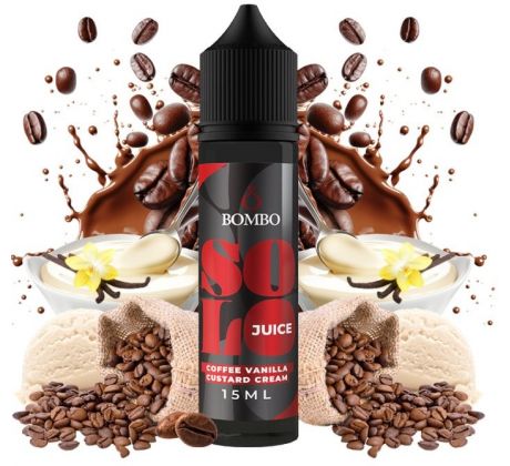 Příchuť Bombo Solo Juice S&V 15ml Coffee Vanilla Custard Cream (Káva s vanilkovým krémem)