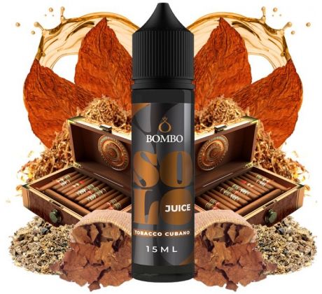 Příchuť Bombo Solo Juice S&V 15ml Tobacco Cubano (Kubánský doutníkový tabák)