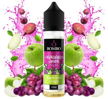 Příchuť Bombo Wailani Juice S&V 15ml Apple and Grape (Jablko a hroznové víno)