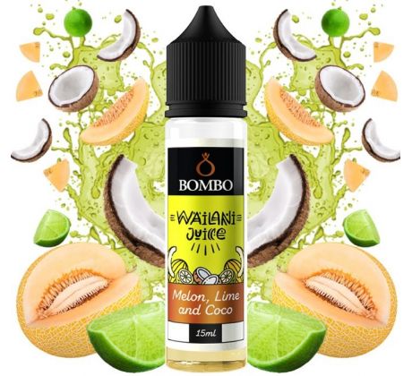 Příchuť Bombo Wailani Juice S&V 15ml Melon, Lime and Coco (Cukrový meloun, limetka a kokos)