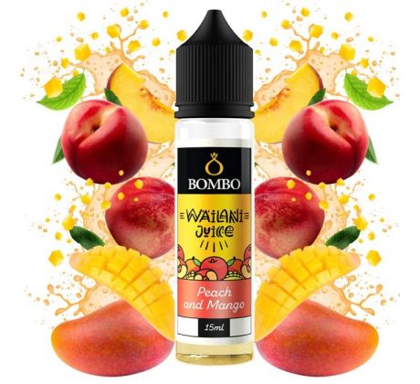 Příchuť Bombo Wailani Juice S&V 15ml Peach and Mango (Broskev a mango)