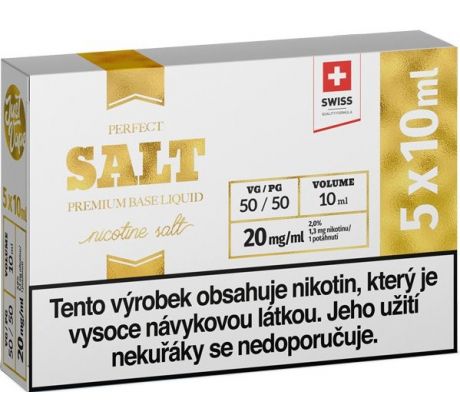 Booster JustVape MTL Salt (50VG/50PG) 5x10ml - 20mg