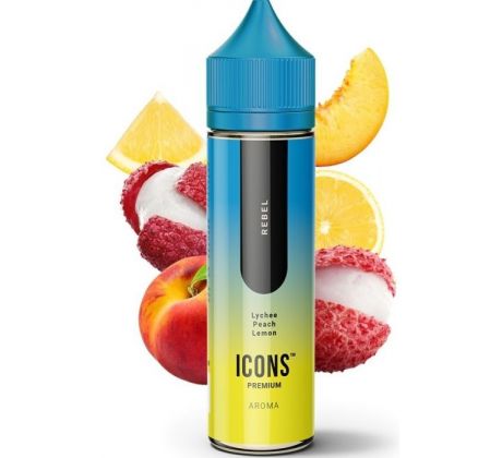 Příchuť ProVape Icons S&V 10ml: Rebel (Liči, broskev, citron)