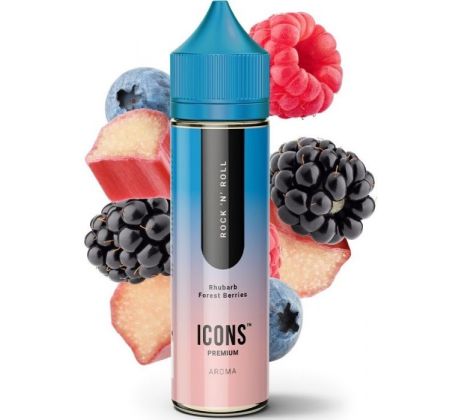 Příchuť ProVape Icons S&V 10ml: Rock'n'Roll (Lesní plody s rebarborou)