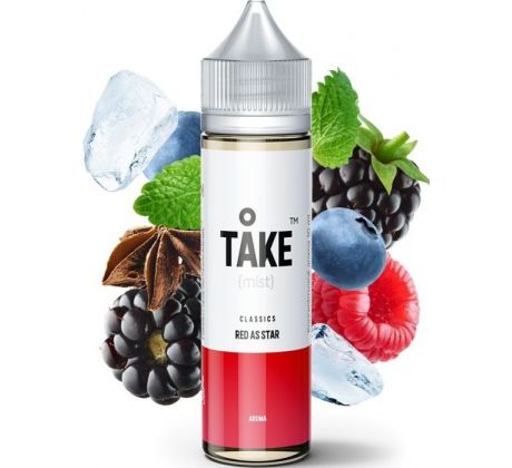 Příchuť ProVape Take Mist S&V 10ml: Red As Star (Bobulovitý mix s anýzem)