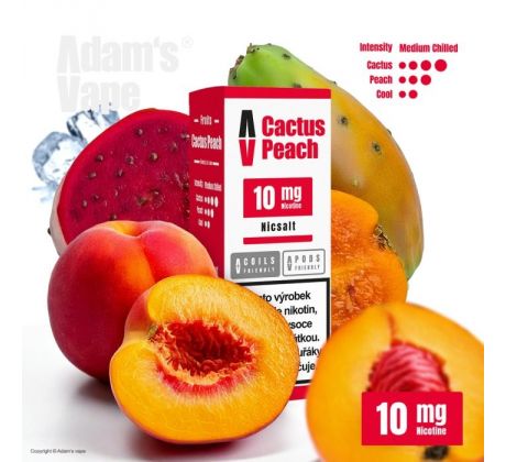 Liquid Adam´s Vape SALT Cactus Peach 10ml - 10mg