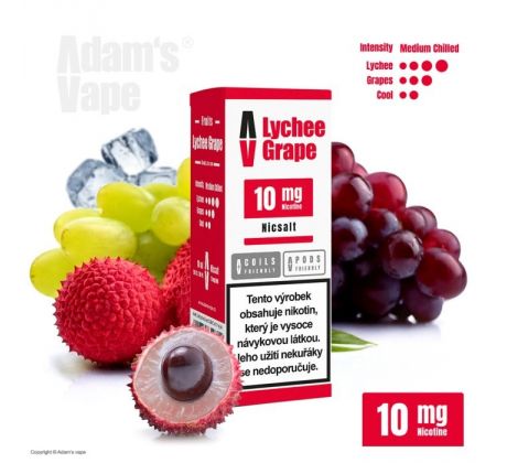 Liquid Adam´s Vape SALT Lychee Grape 10ml - 10mg