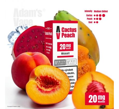 Liquid Adam´s Vape SALT Cactus Peach 10ml - 20mg