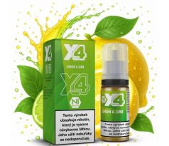 Liquid X4 Bar Juice - Citron a limetka (Lemon and Lime) 10ml - 10mg